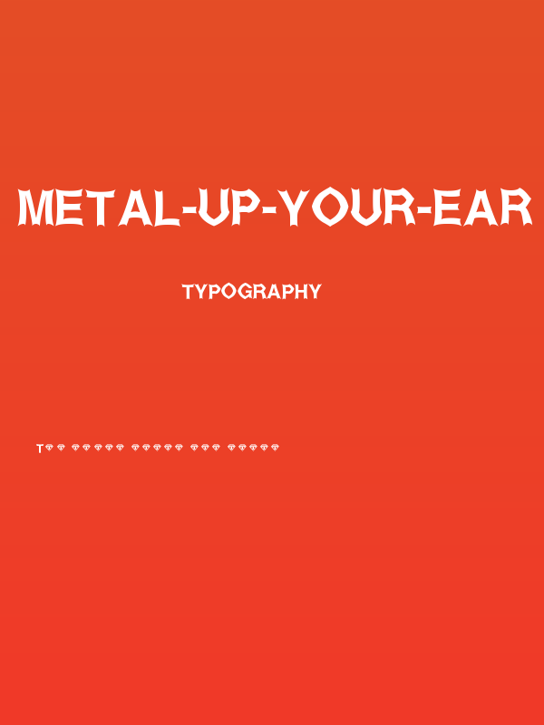 Metal-Up-Your-Ear Poster