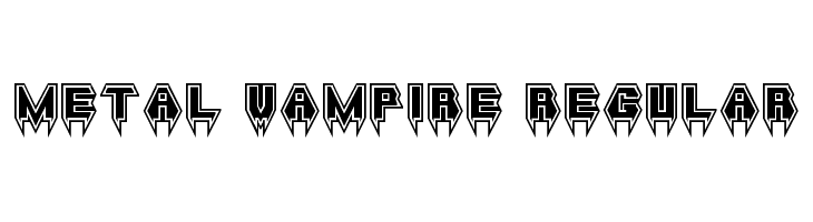Metal Vampire Regular Font
