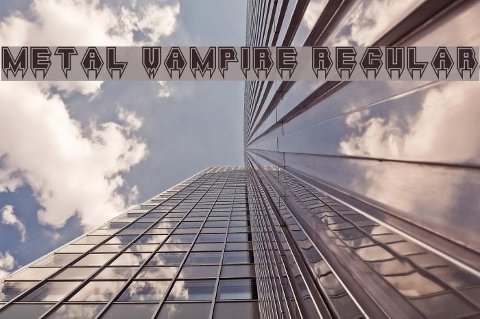 Metal Vampire Regular Font examples