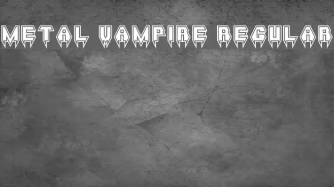 Metal Vampire Regular Example 2