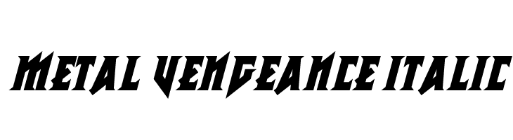 Metal Vengeance Italic  フリーフォントのダウンロード