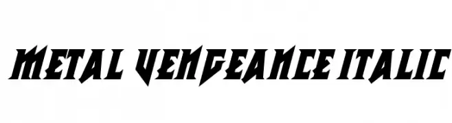 Metal Vengeance Italic  免费字体下载