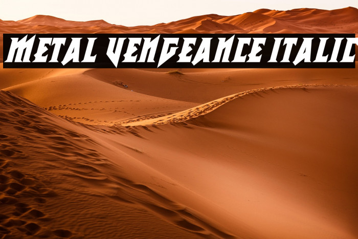 Metal Vengeance Italic Example 3