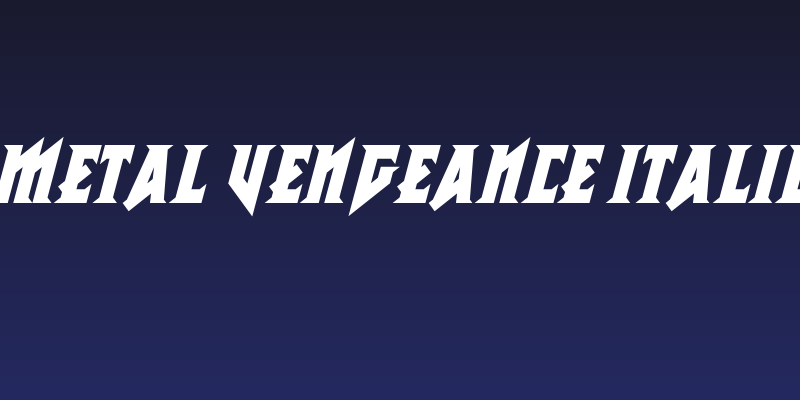 Metal Vengeance Italic Social Header