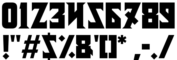 Metal Vengeance Font OTHER CHARS