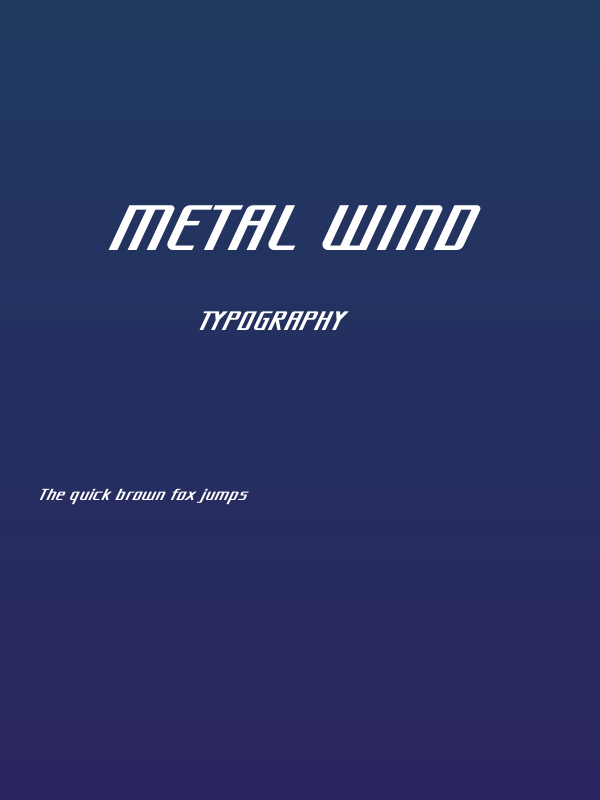 Metal Wind Poster