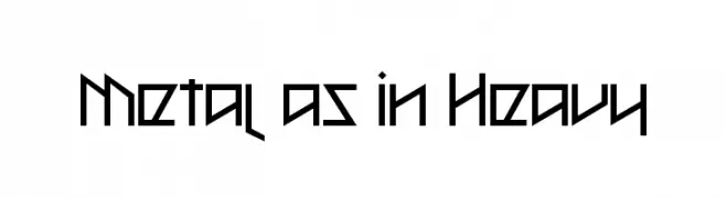 Metal as in Heavy  لخطوط تنزيل