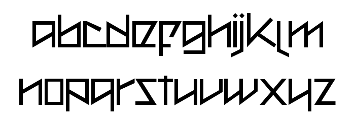 Metal as in Heavy Font LOWERCASE