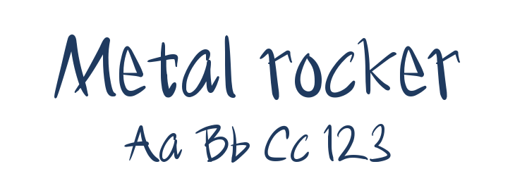 Metal rocker Font Preview
