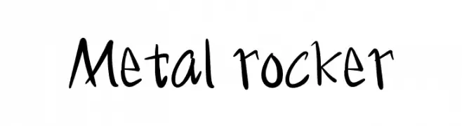 Metal rocker Descarca Fonturi Gratis