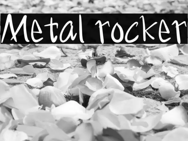 Metal rocker Caratteri examples