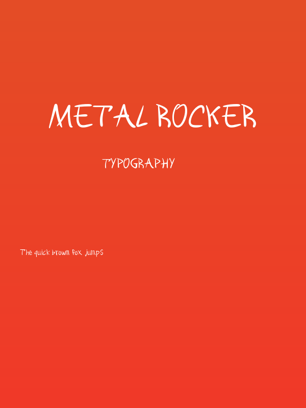 Metal rocker Poster