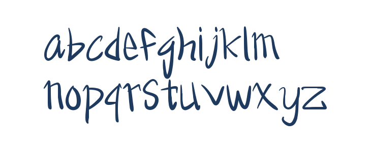 Metal rocker Lowercase