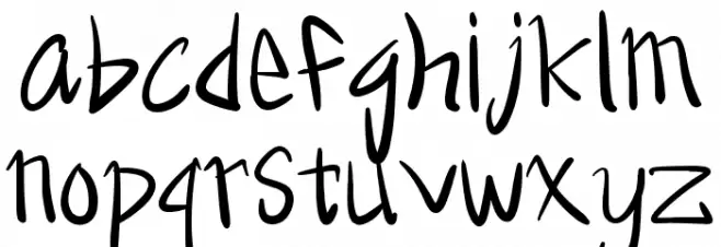 Metal rocker Caratteri MINUSCOLO