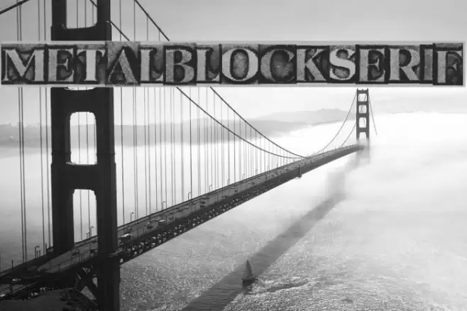 MetalBlockSerif Font examples