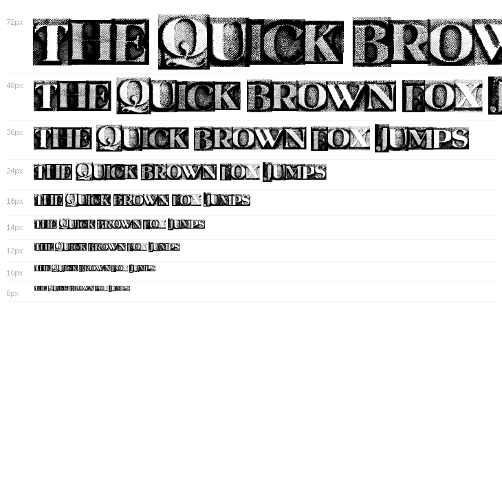 MetalBlockSerif Waterfall