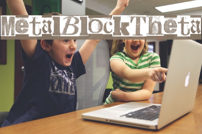MetalBlockTheta Font examples