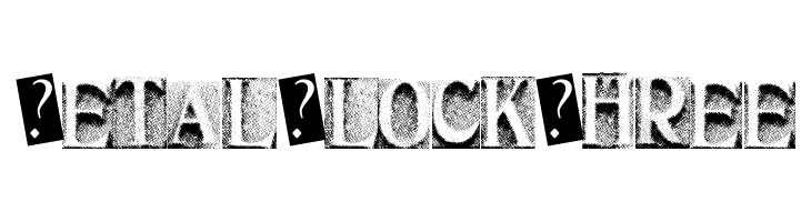MetalBlockThree Font