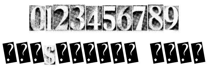 MetalBlockThree Font OTHER CHARS