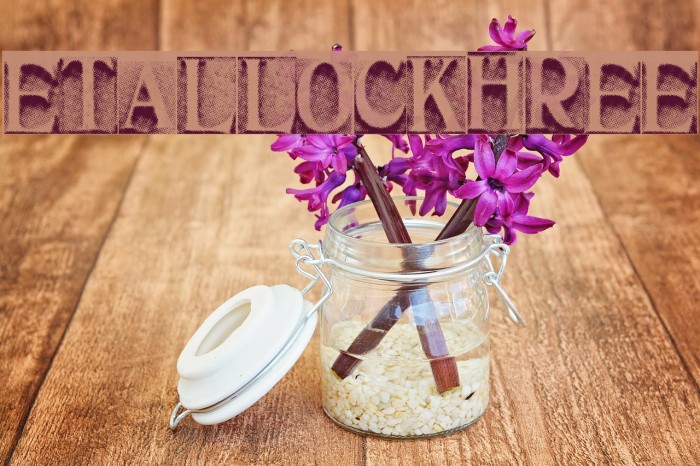 MetalBlockThree Font examples