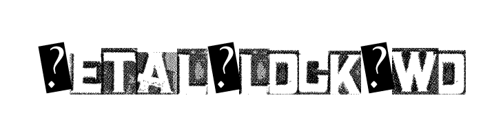 MetalBlockTwo Font