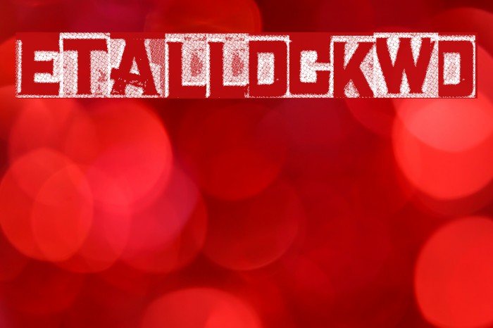 MetalBlockTwo Font examples