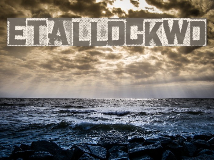 MetalBlockTwo Font examples