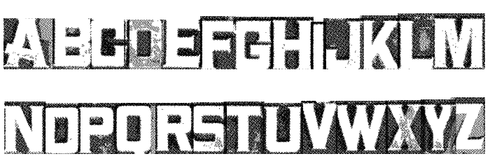 MetalBlockTwo Font LOWERCASE
