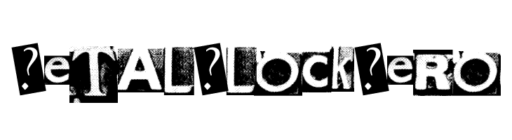MetalBlockZero  フリーフォントのダウンロード