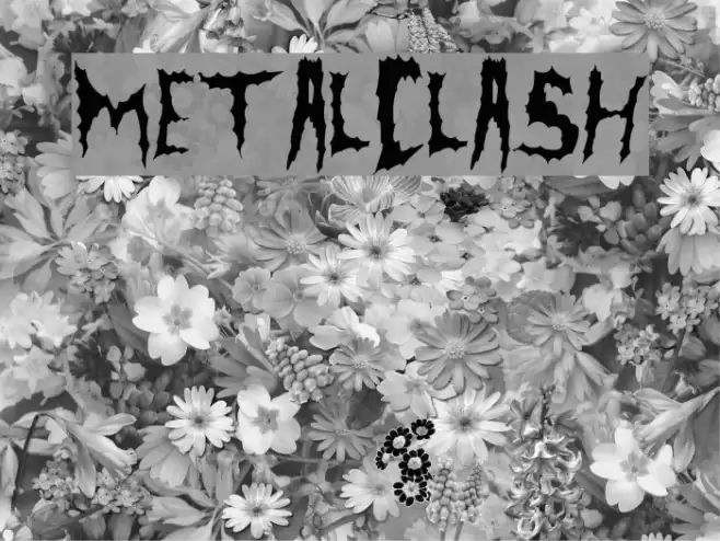 MetalClash Font examples