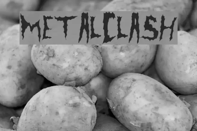 MetalClash Font examples