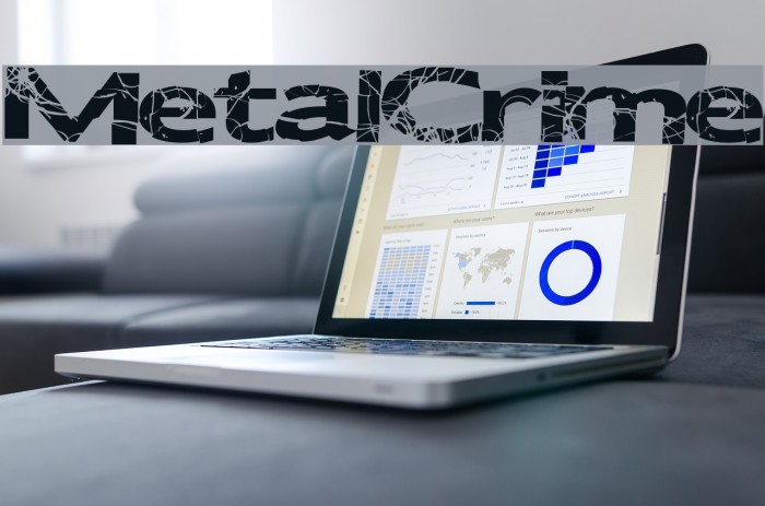 MetalCrime Font examples