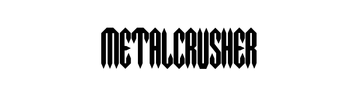 MetalCrusher  免费字体下载