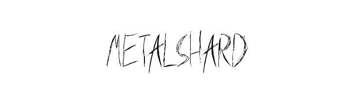 MetalShard Шрифта