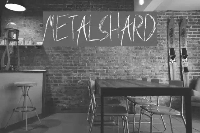 MetalShard Font examples