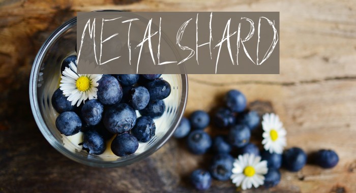 MetalShard Шрифта examples