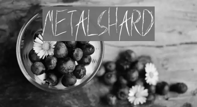 MetalShard Font examples