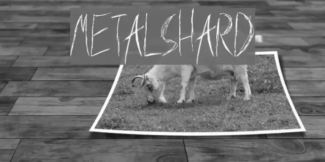 MetalShard Font examples