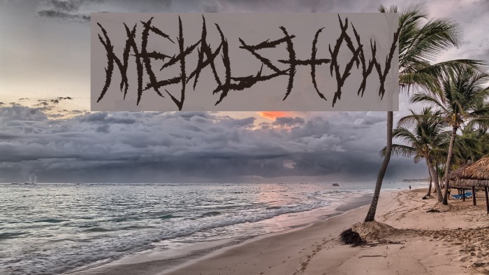 MetalShow Font examples