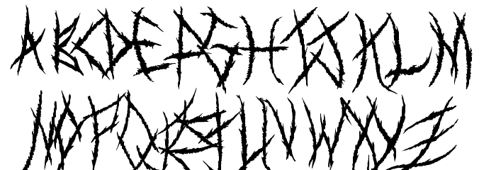 MetalShow Font LOWERCASE