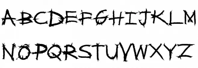 MetalShred 字体 大写
