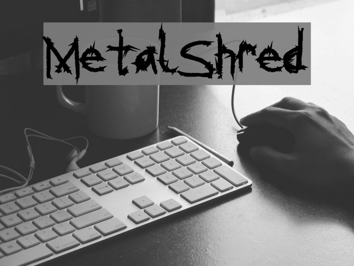 MetalShred Font examples