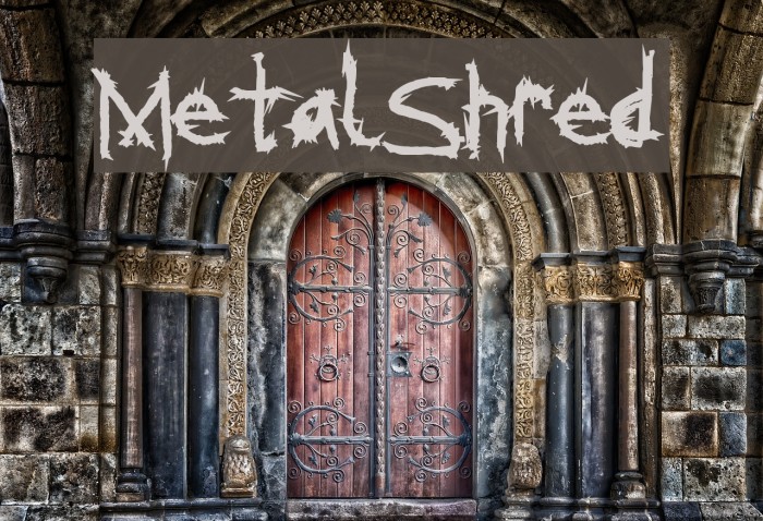 MetalShred Font examples