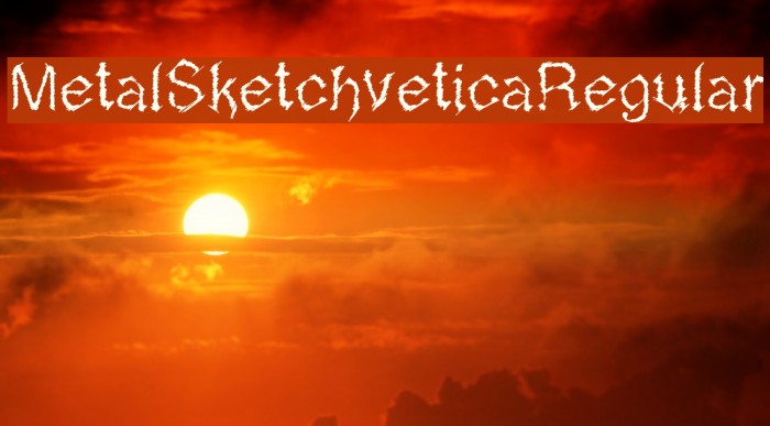MetalSketchveticaRegular Font examples