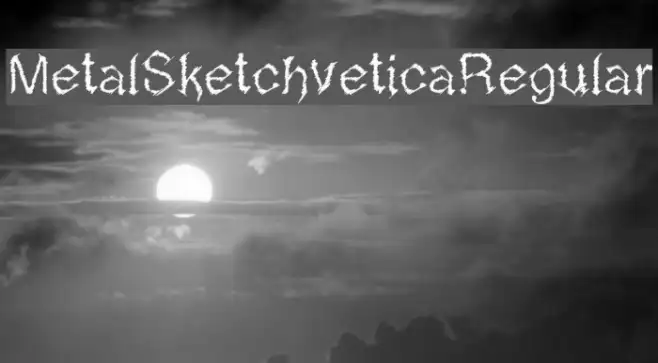 MetalSketchveticaRegular Example 1