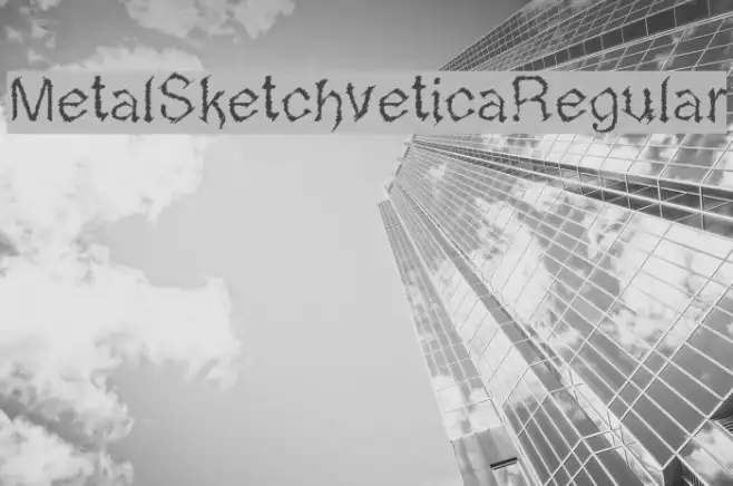 MetalSketchveticaRegular Example 2