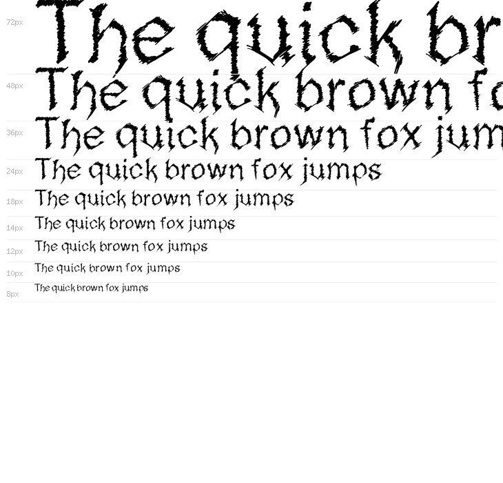 MetalSketchveticaRegular Waterfall