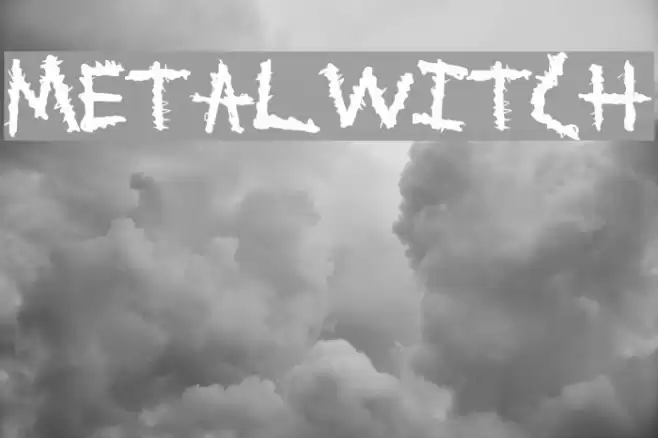 MetalWitch Font examples