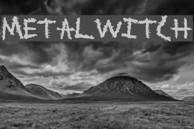 MetalWitch Font examples