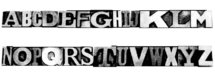 MetalblockNaked Font LOWERCASE